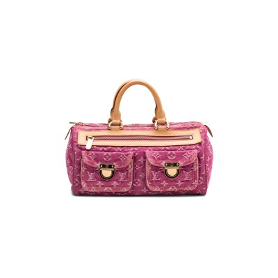 LOUIS VUITTON DENIM SPEEDY NEO MONOGRAM FUCHSIA (31*16.5*16cm)